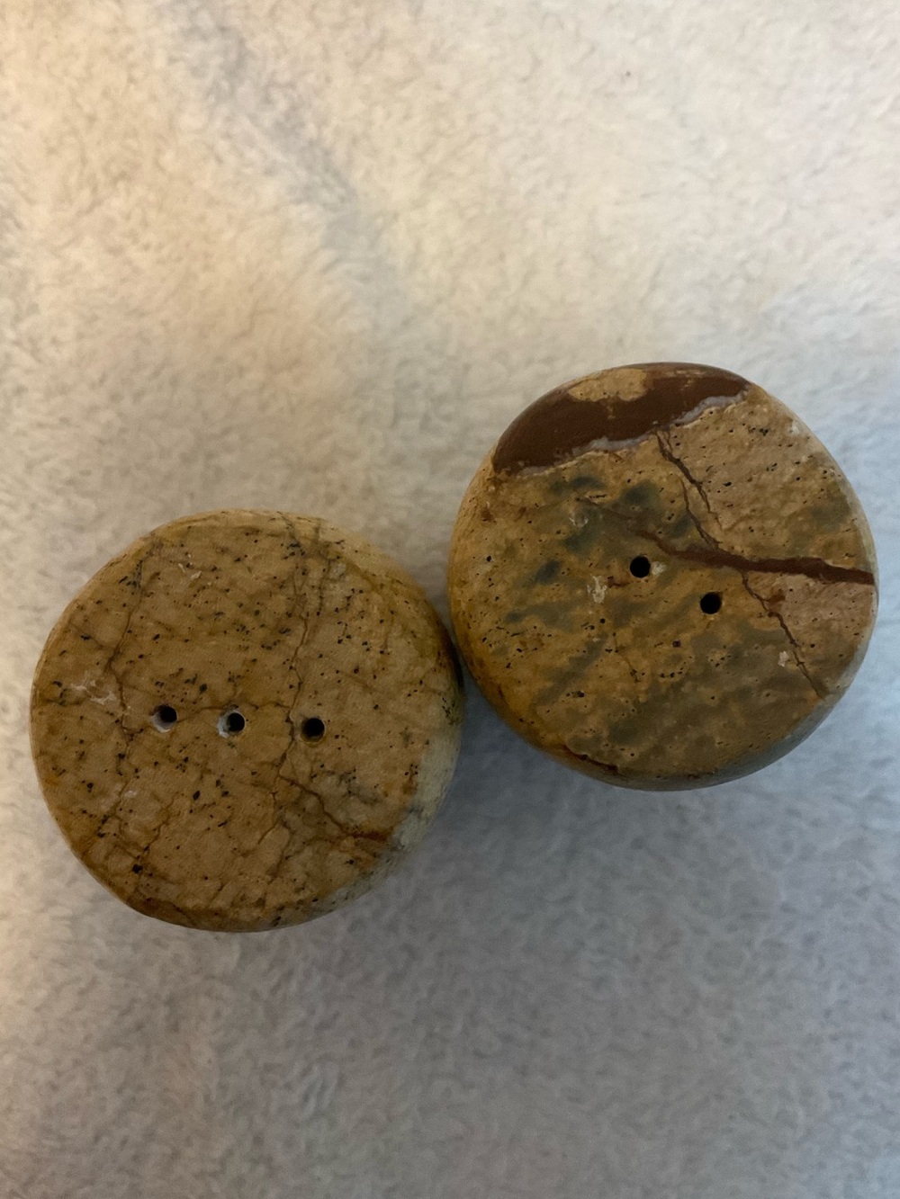 Solid Marble Salt & Pepper Shakers - Picture 3 of 8